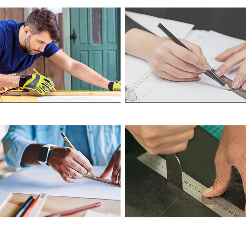 Stainless Steel Ruler Metal Measuring and Cutting Ruler Office Ruler Metal Ruler Office Learning Drawing Measuring Tool