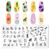 1 PC  Nail Art Templates Stamping Plate Design Flower Butterfly Glass Temperature Lace Stamp Templates Plates Image Decor