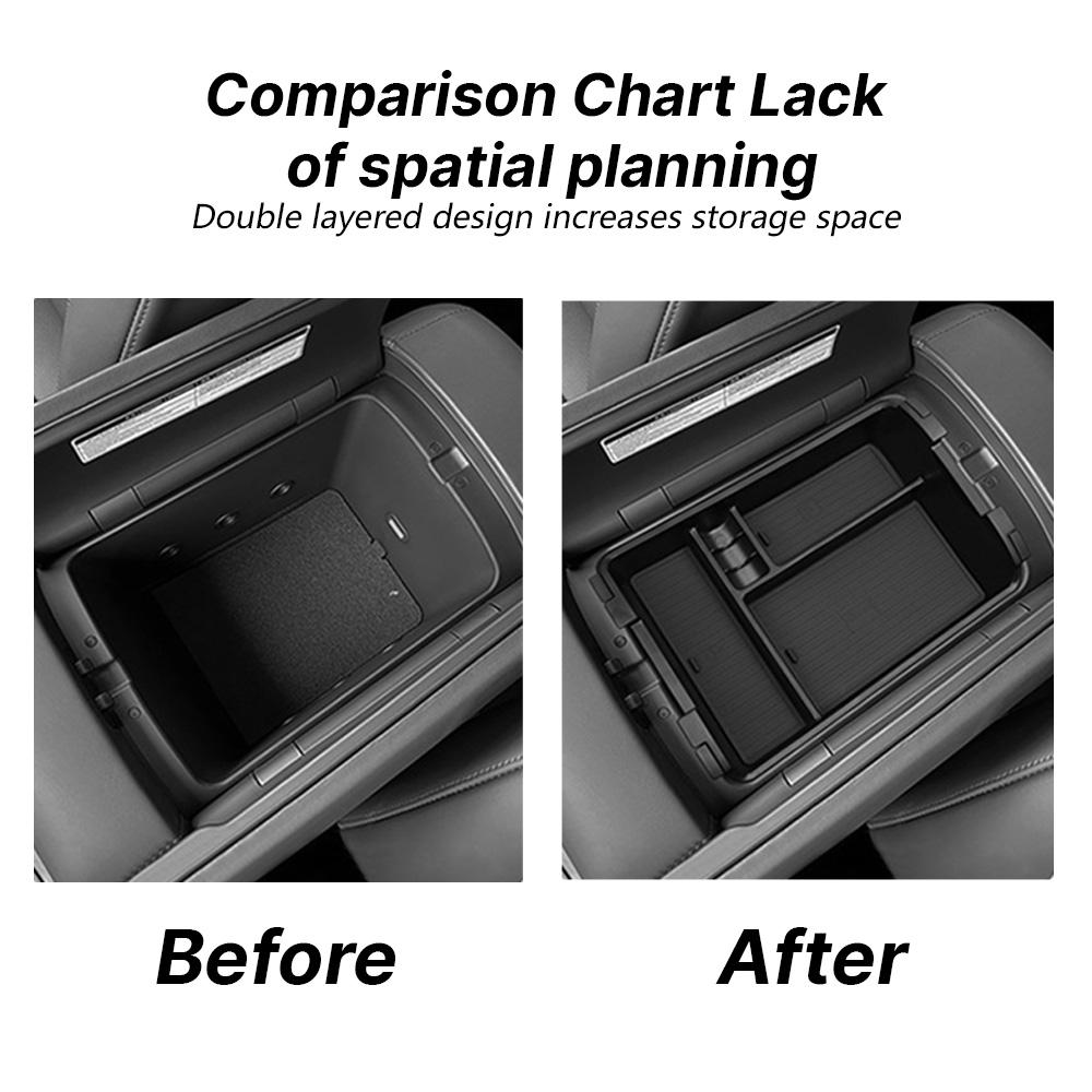 Бокс для хранения в подлокотнике для 7-местной версии внедорожника Hyundai Palisade 2026 года, двухслойный органайзер-лоток для центральной консоли