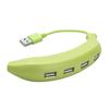 USB 2.0 концентратор, разветвитель с несколькими USB-портами, адаптер питания, 4 порта, многофункциональный расширитель, USB-хаб, забавная форма банана, для ПК, Mac, ноутбука