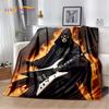 Классический череп электрогитара музыкальные инструменты одеяло, мягкий плед одеяло для дома спальня кровать диван пикник чехол для детей подарок
