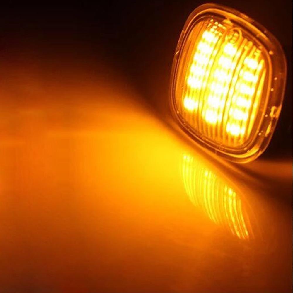 2PCS LED Dynamic Side Marker Turn Signal Light for SKODA Octavia Roomster Rapid Fabia SEAT Cordoba Ibiza Leon for A3 A4 A8