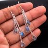 Labradorite Gemstone 925 Sterling Silver Handmade Jewelry Women Dangle Earring