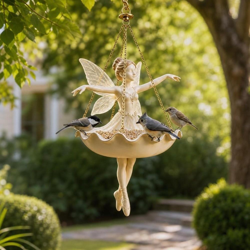 Vintage Ballet Dancer Hanging Planter Resin Girl Hanging Plant Basket Apartment Decor