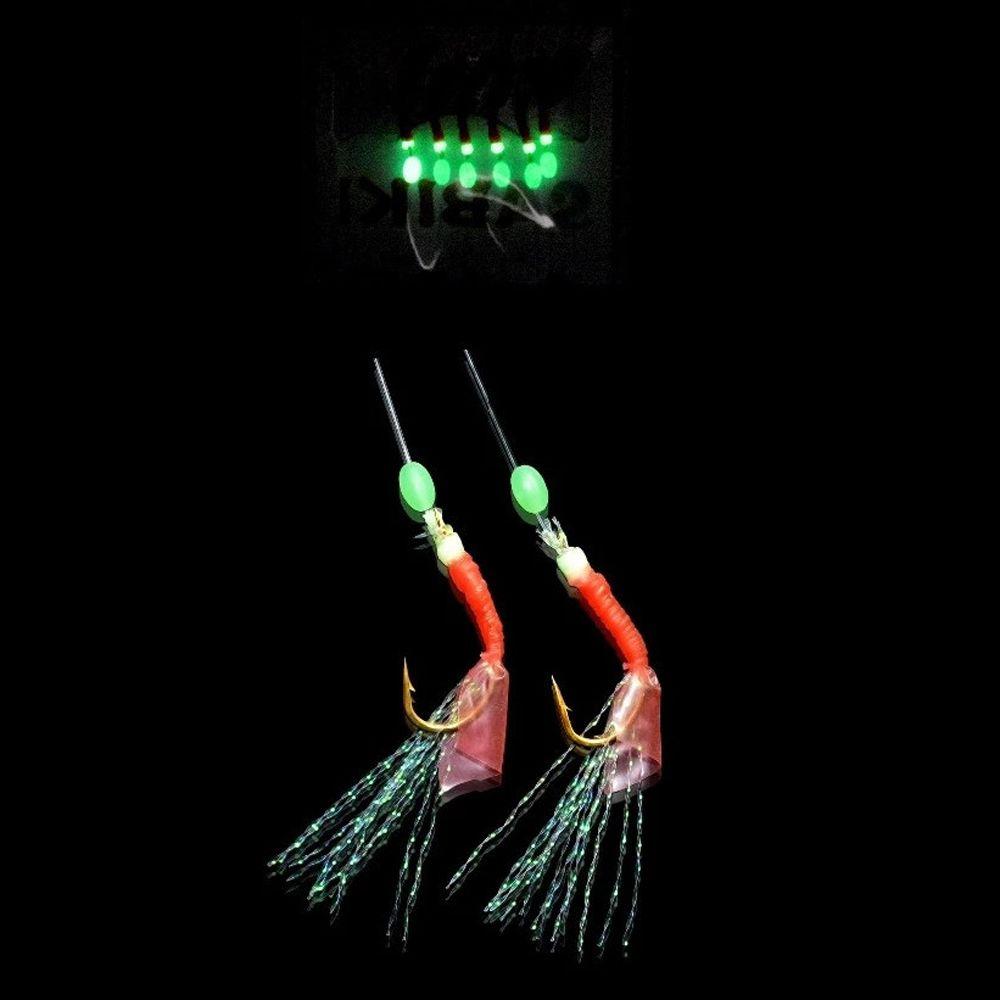 Fishing Hooks Artificial Fishing Lures Fishskin Skirt Lure Fishing Sabiki Rigs Fishing String Hooks
