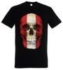 CLASSIC AUSTRIA SKULL FLAG T-SHIRT - Schädel Banner Fahne Österreich