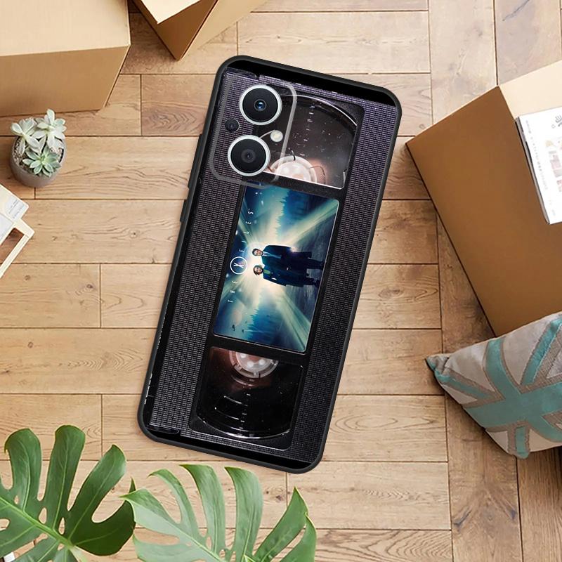 Ретро чехол для телефона в виде VHS-кассеты для OPPO Reno 14 13 11 12 F 10 Pro 8T 7 8 Lite OPPO Find X9 X8 X5 Pro Задняя крышка