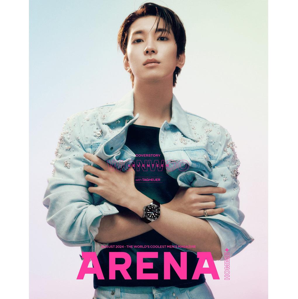 Обложка 2024.8 ARENA HOMME+ SEVENTEEN WONWOO