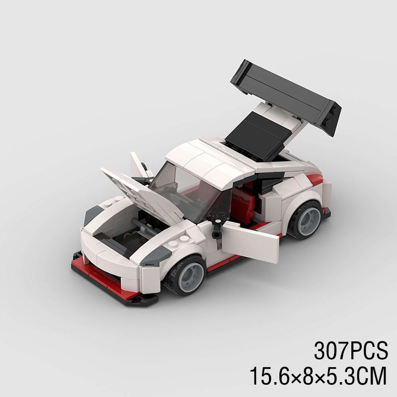 350Z MOC Скоростной Автомобиль Супер Гоночный Автомобиль Техническая Модель Строительный Блок Гонки Ралли Спорт Кирпич Ребенок Игрушка Рождественский Подарок Город