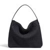 Portable Woven Tote Large Capacity Hand Carry Shoulder Bucket Bag Woven Tote Bag