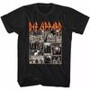 Def Leppard Def Collage Black T Shirt