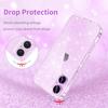 Прозрачный чехол с блестками для For Iphone Air 17 Pro Max 16E 16 E 1 Plus 14 13 Mini 12 11 17Pro X Прозрачный Женский Девичий Блестящий Чехол для Телефона