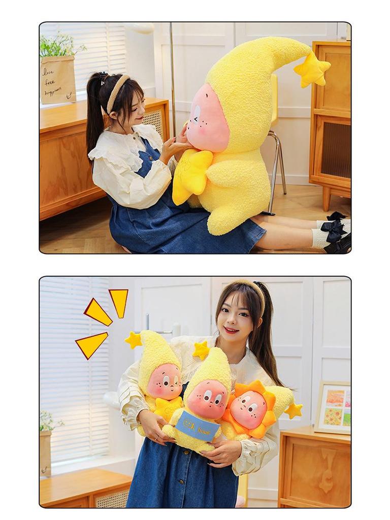 Creative Pop Mart Series: "We Are All Star" People Cushion - Children's Birthday Gift