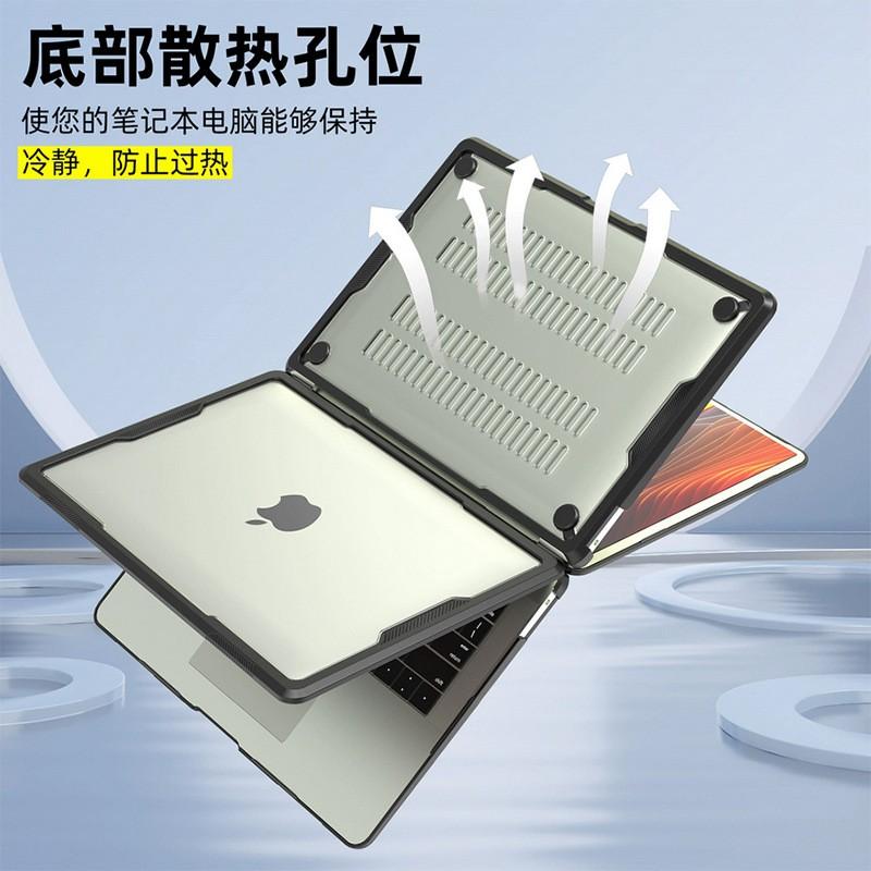 MacBook Pro Air 13.3 13.6 Inch Protective Case TPU Bumper Clear PC Shell A1706 A1932 A2681