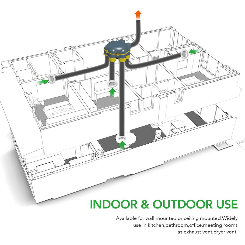 ABS Air Vent Vent Camper Roof Vent Rv Louver Vent Roof Vent For Boat RV Bathroom Office Home