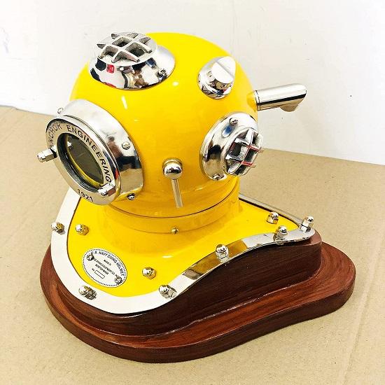 Водолазный шлем Морской пехотинец ВМС США 6-дюймовый водолазный шлем Mark IV Deep Sea Mini Divers Helmet