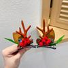 1 Pair Antler Hair Accessories Hair Clips Pendants Cute Elk Horn Hair Clips  Kids Gifts