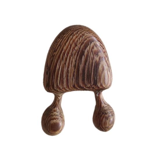 Меридианная расческа с круглыми краями для расслабления мышц, облегчение давления, 2 зуба, надавливание на акупунктурные точки, деревянная массажная расческа для головы и глаз