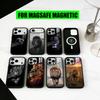 Чехол для телефона L-Lion с узором P для iPhone 17, 16, 15, 14, 13, 12, 11 Plus, Pro, магнитный с беспроводной зарядкой Magsafe