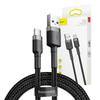 Kabel Usb Do Usb-C Baseus Cafule 3A 1M (Szaro-Czarny)