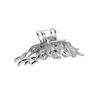 Hollow Design Hollow Hairpins Metal Material Rhinestones Flowers Hair Clips  For Women
