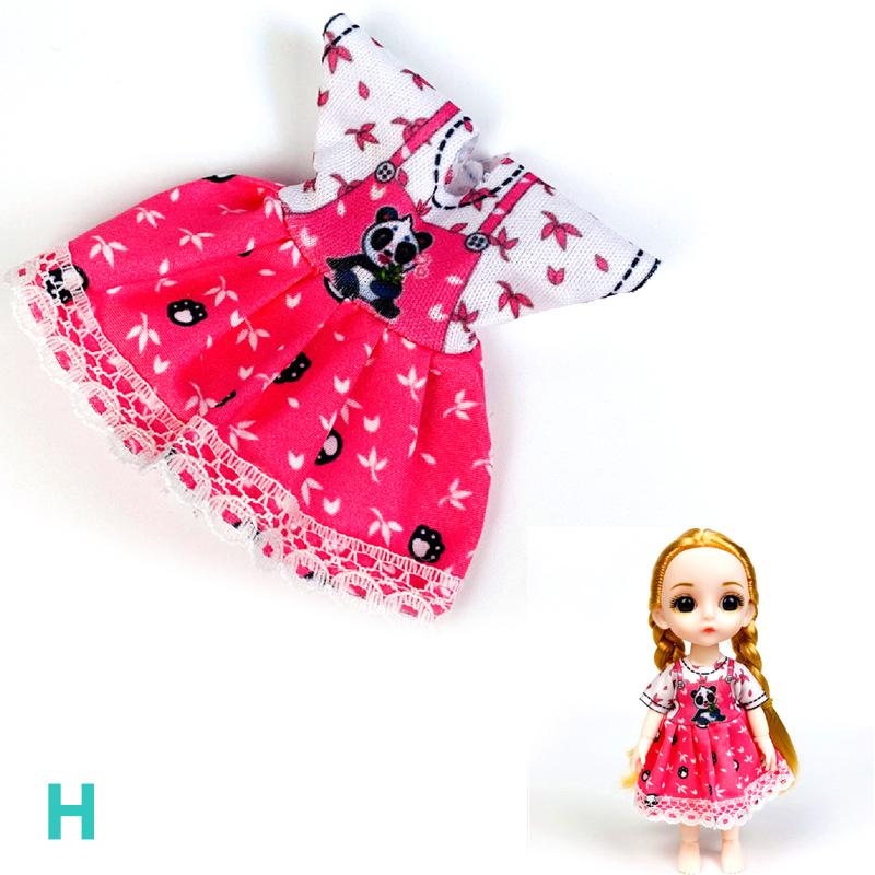 6 дюймов, 16 см, одежда для кукол, 17 см, кукла BJD Ob11, одежда для кукол, платье, повседневная юбка с домашними героями мультфильмов