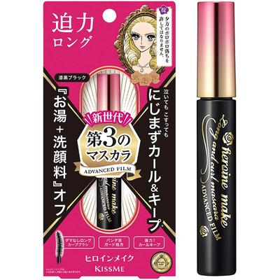 Heroine Make Long Curl Mascara Advanced Film 01 Jet Black 6g Сильная фиксация завитка Смывается теплой водой Средство для умывания лица & +