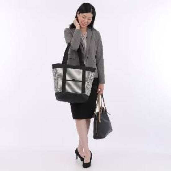 Изолированный мягкий холодильник большой вместимости черный сохраняет вещи сохраняет вещи легко носить на плече сумка-тоут короткие поездки [HerringLodge] сумка, сумка, 24 л, BlackStrip,