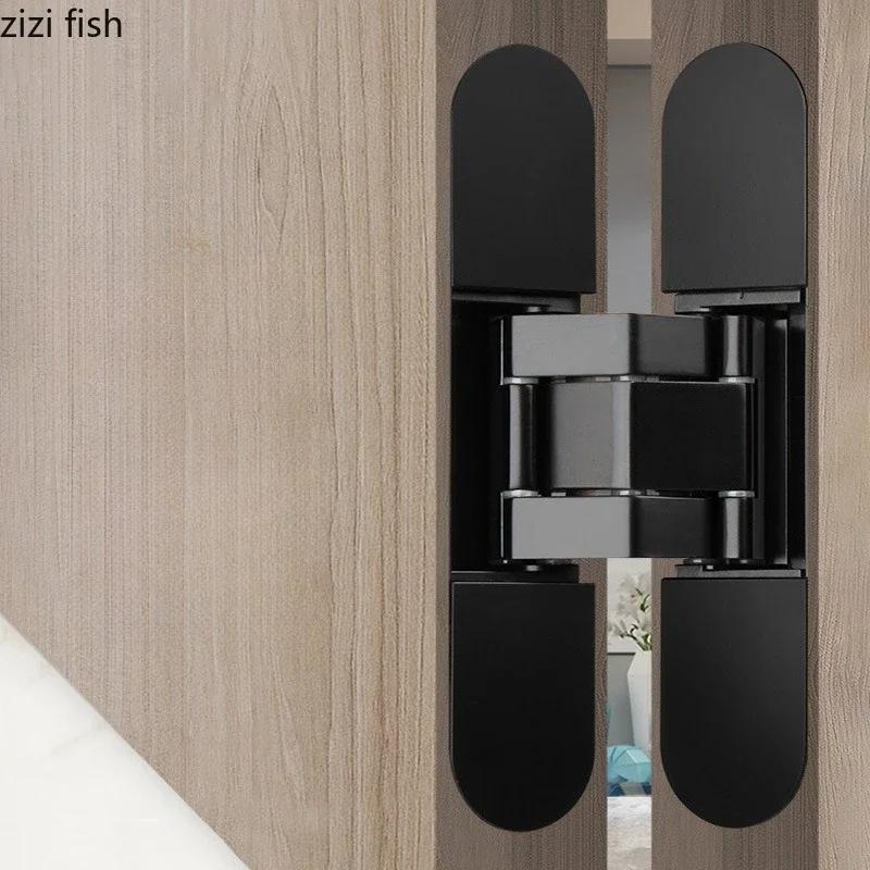 Трехмерная регулируемая невидимая петля из цинкового сплава Мебельные петли Скрытая дверная петля Раздвижная дверь Бесшумные петли