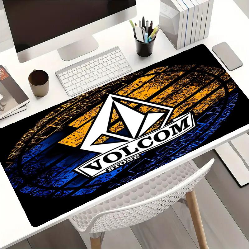 V-VOLCOM LOGO Mouse Pad - Non-Slip Rubber Base, Smooth Surface for Work,Gaming,Office,And Home Use, Desk Mouse Pad