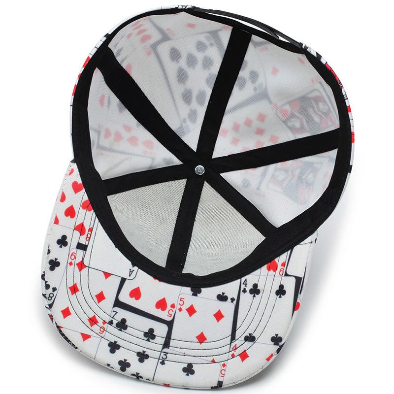 Новинка 2019 года, бейсболка Cappellino с принтом в стиле хип-хоп из хлопка и покера для женщин, унисекс, модная уличная модная кепка Casquette Homme Bone Snapback Hat