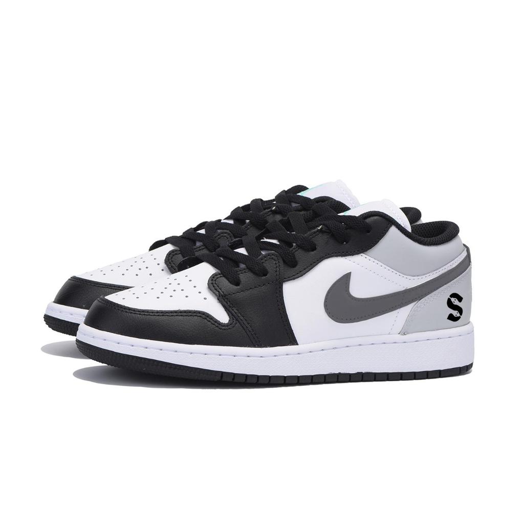 Jordan Air Jordan 1 Винтажные Баскетбольные Кроссовки Мужские Низкие Темно-серые 553558-131(Team85-S-BOXA)