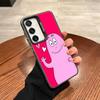 Cute Barbapapa Cartoon Phone Case For Samsung Galaxy S25 S24 S23 S22 S21 S20 Note20 Ultra Plus Fe colored silver Cover