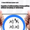 USB-усилитель напряжения Преобразует 5 В в 12 В с интеллектуальным чипом Для устройств RJ11/DC5521/DC35135 Прочный ПВХ-шнур