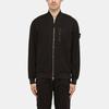 STONE ISLAND Бомбер на молнии с нашивкой-логотипом 'Черный' Мужской 781542629-V0029