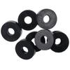 8pcs Black Isolation Pads Rubber Spacers Washers Sturdy Round Washers  Home