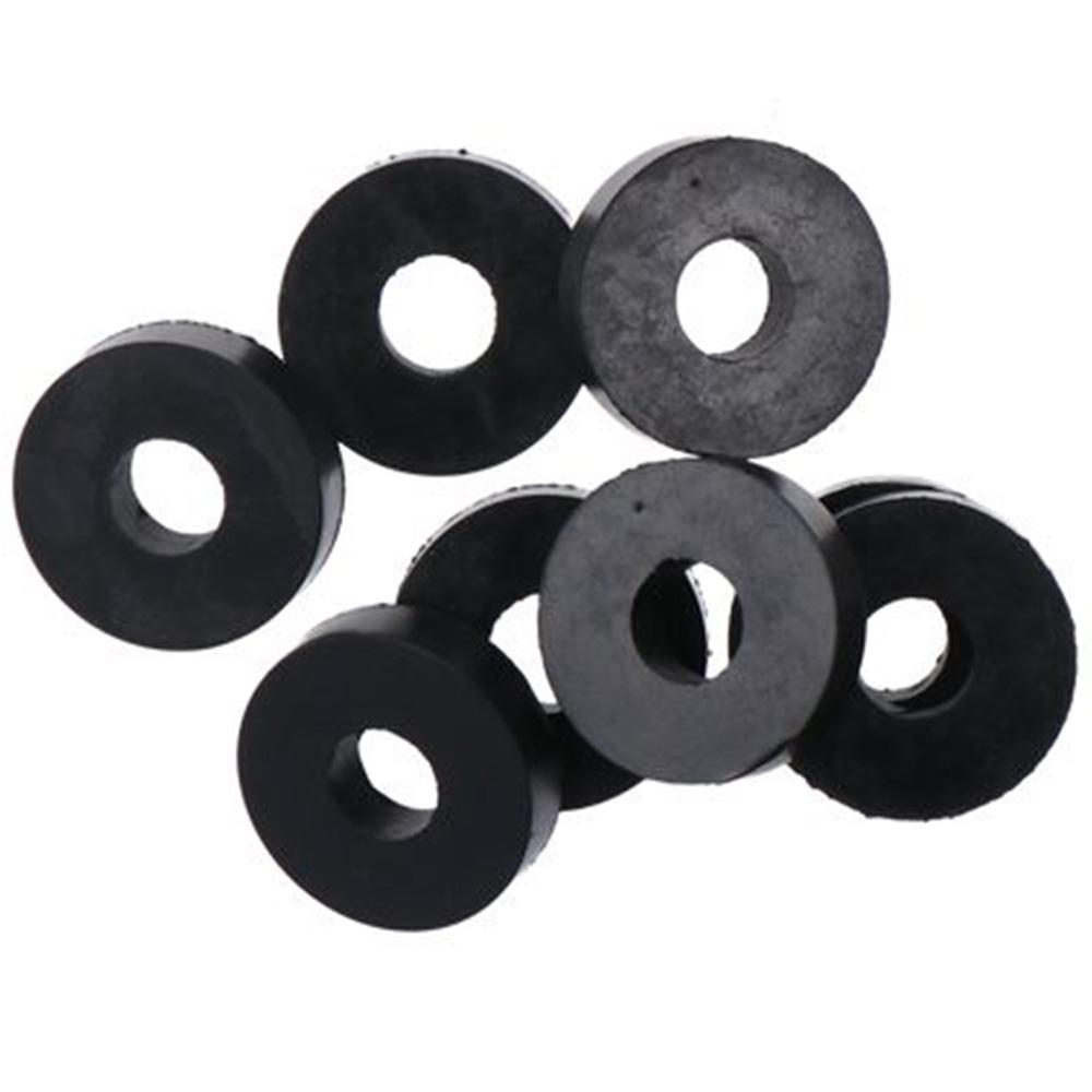 8pcs Black Isolation Pads Rubber Spacers Washers Sturdy Round Washers  Home