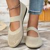 Women's Hollow Solid Color Round Head Breathable Flat Shoes Sandals