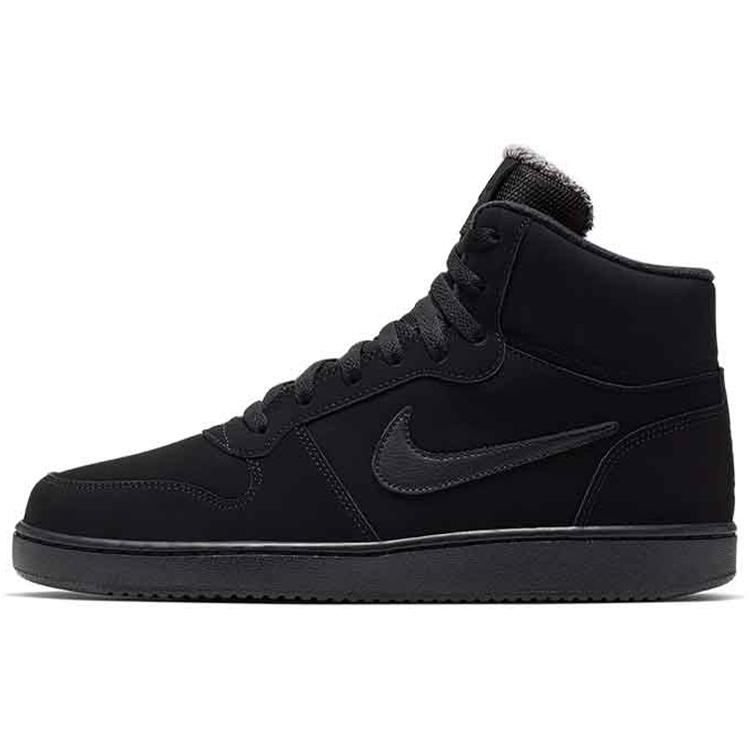 New Nike Ebernon Mid Se Triple Black AQ8125-003