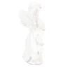 Статуэтка младенца-ангела белая высотой 10,8 дюйма, ручная резьба, богатая деталями, смоляная фигурка херувима для сада