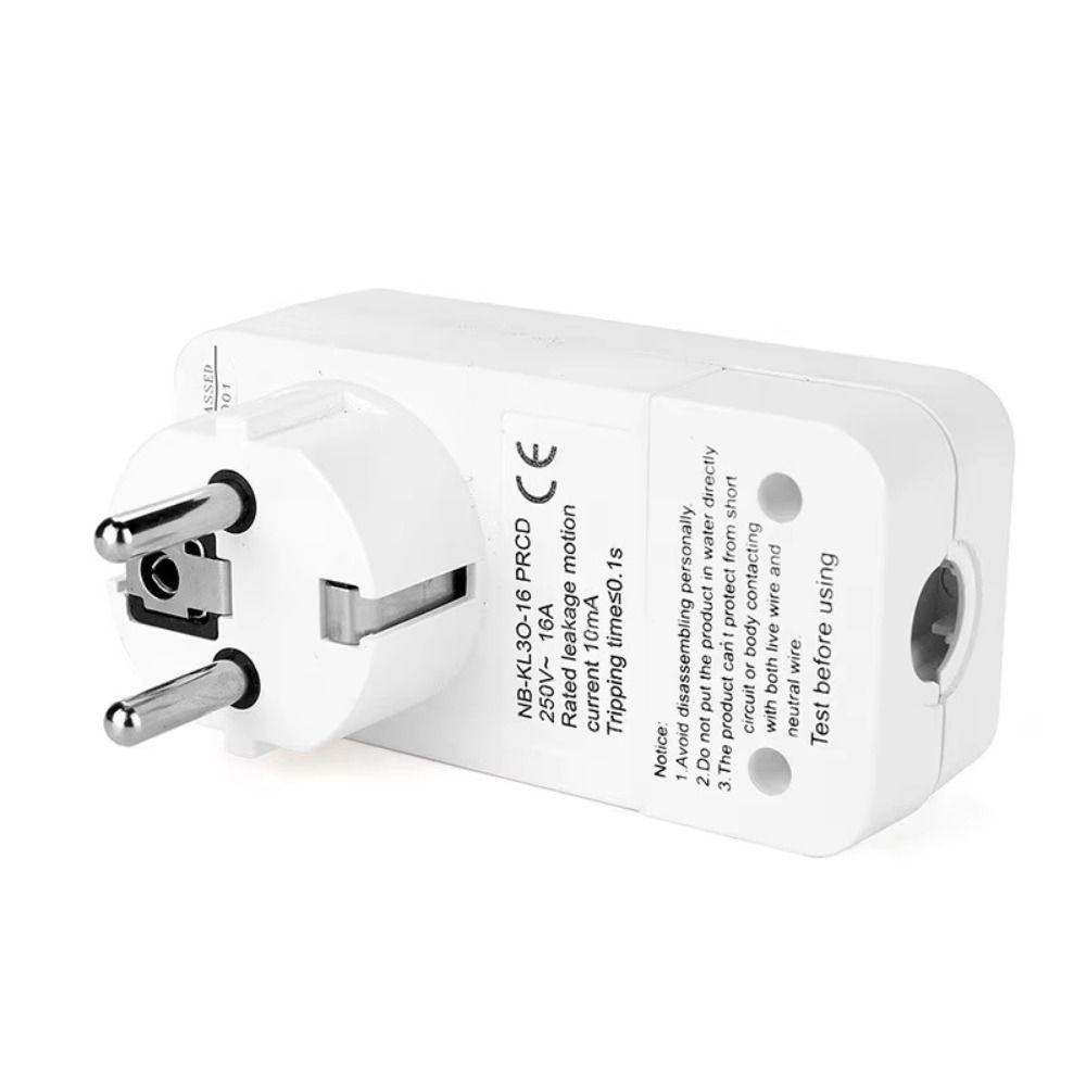 EU Plug Circuit Breaker Plug 16Amp Residual Current Circuit Breaker Personal Protection