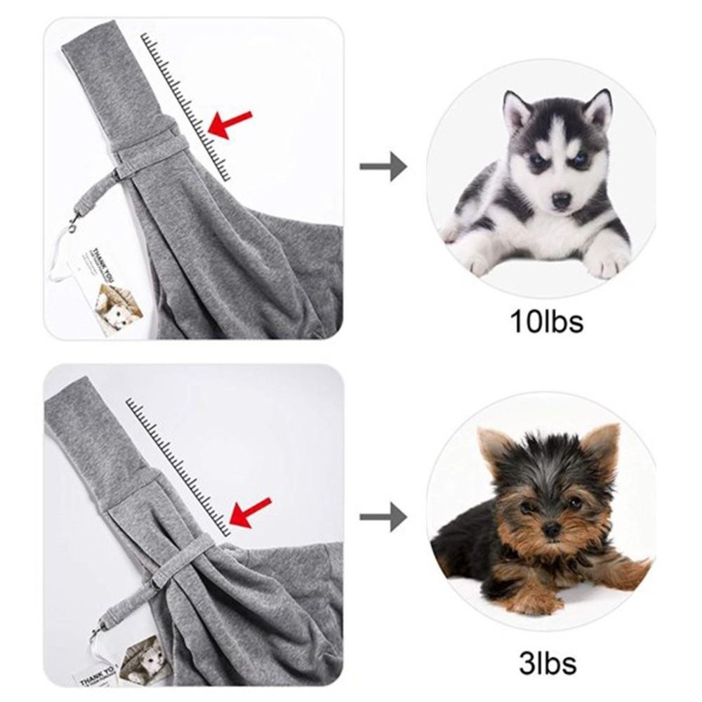 Sling Cat Crossbody Bag Breathable Dog Carrier Pouch Durable Pet Shoulder Bag  For Travel