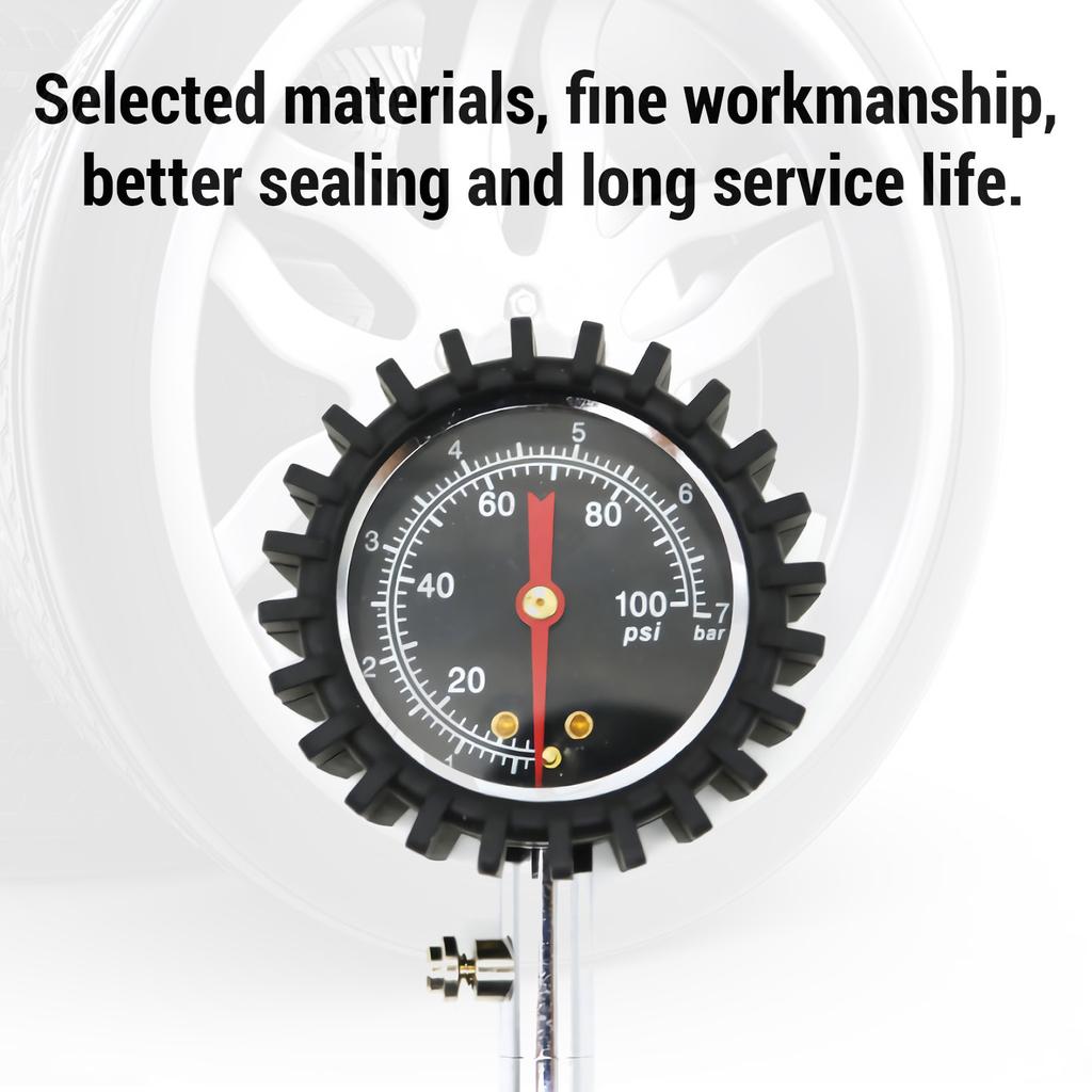 0 ~ 100PSI Манометр для автомобильных шин Измеритель давления в шинах Манометр для шин Давление в шинах