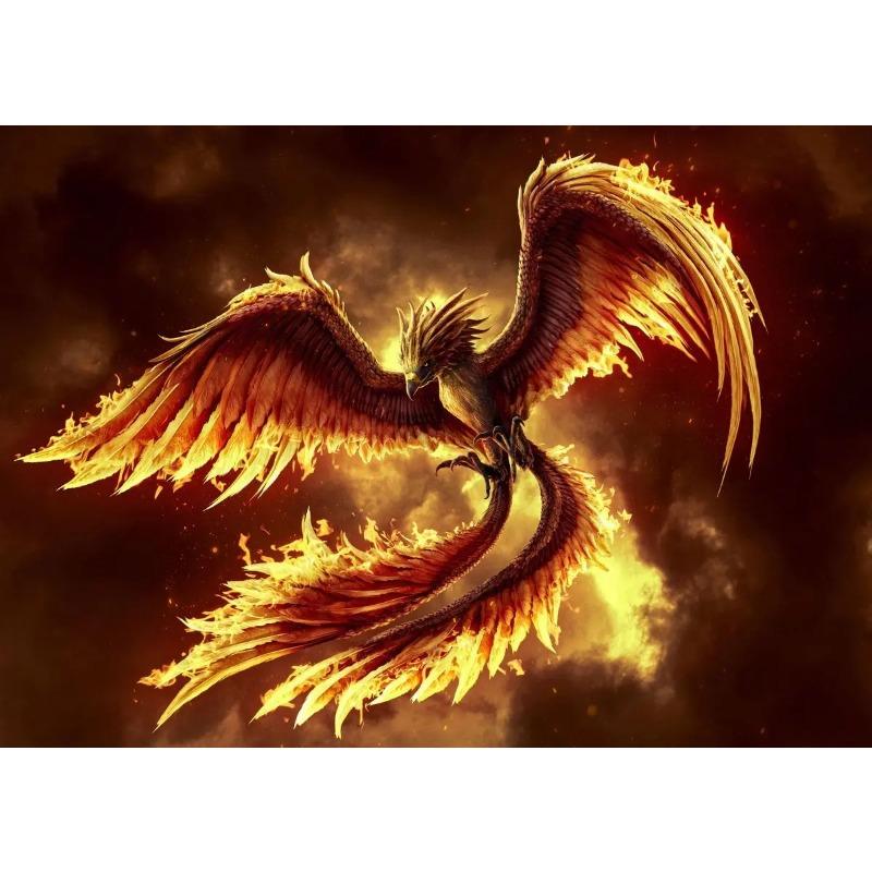 Retro Art Legends Phoenix Bird Posters Canvas Painting And Print Wall Art HD Pictures for Living Room Home Decor Frameless Gifts