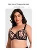 European and American Plus Size Full Cup Bra: Minimizes Large Busts, Anti-Sagging, Breathable Mesh for Enhanced Support and Comfort