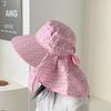 Летняя модная шляпа от солнца для женщин с бантом, дышащая, с защитой от УФ-лучей, для использования на открытом воздухе