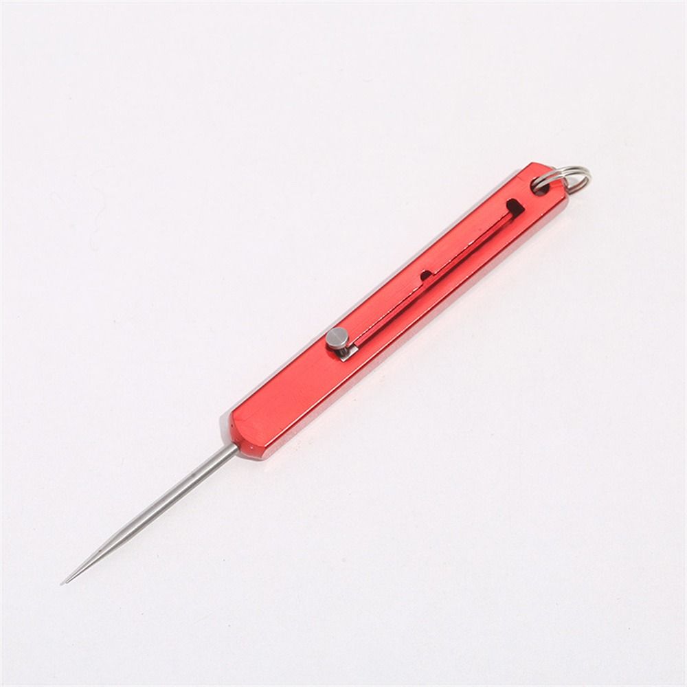 Telescopic Titanium Toothpicks Push-pull Fruit Toothpick Convenient Metal Toothpick Camping Tool