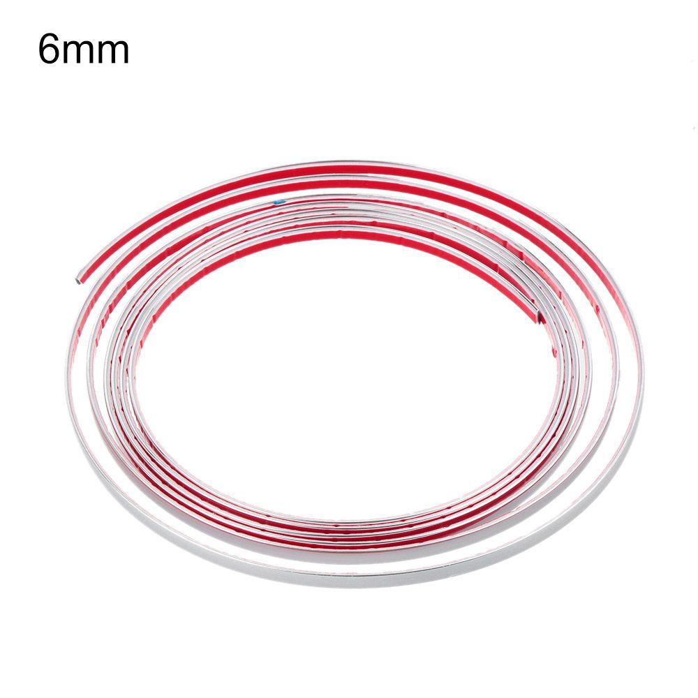 Width Styling Auto DIY Moulding Trim Adhesive Sticker  Bumper Protective Car Body Chrome Strip