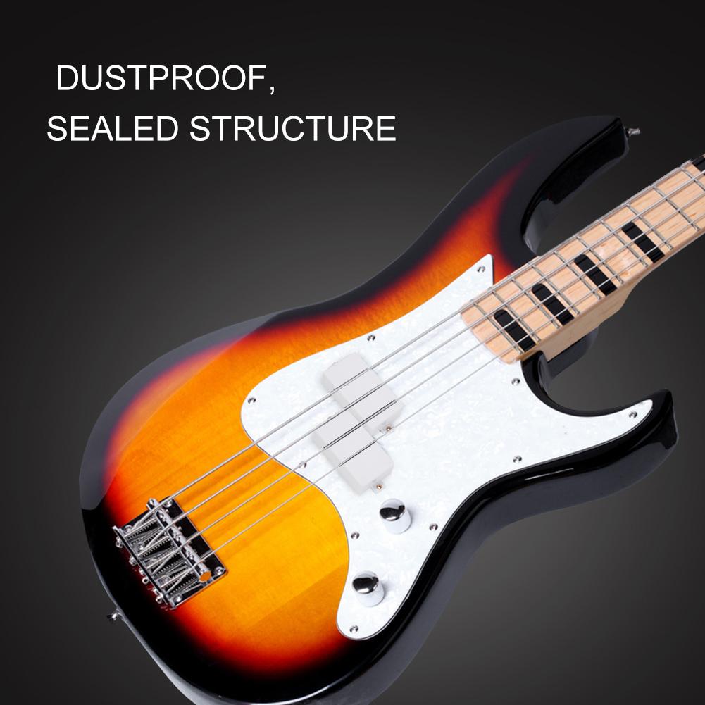 2 шт. чехлы для звукоснимателей хамбакера для электрогитары, герметичные запасные части для гитары (белый)