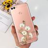 For Huawei P Smart Case FIG-LX1 FIG-LX2 FIG-LX3 Back Cover Fashion Flower Marble Clear Silicone Soft Funda For PSmart 2018 Coque